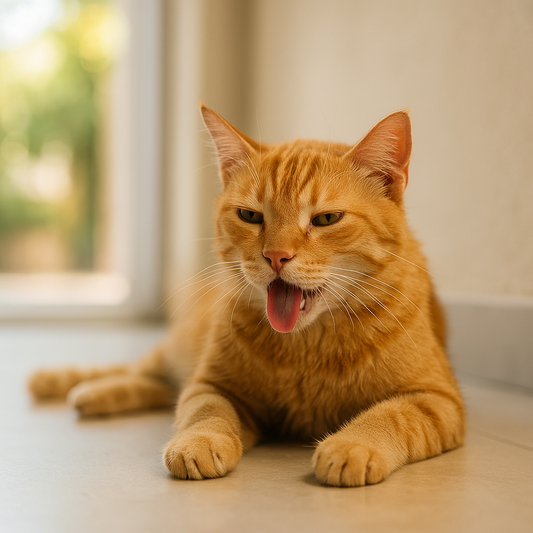 Gatto affaticato